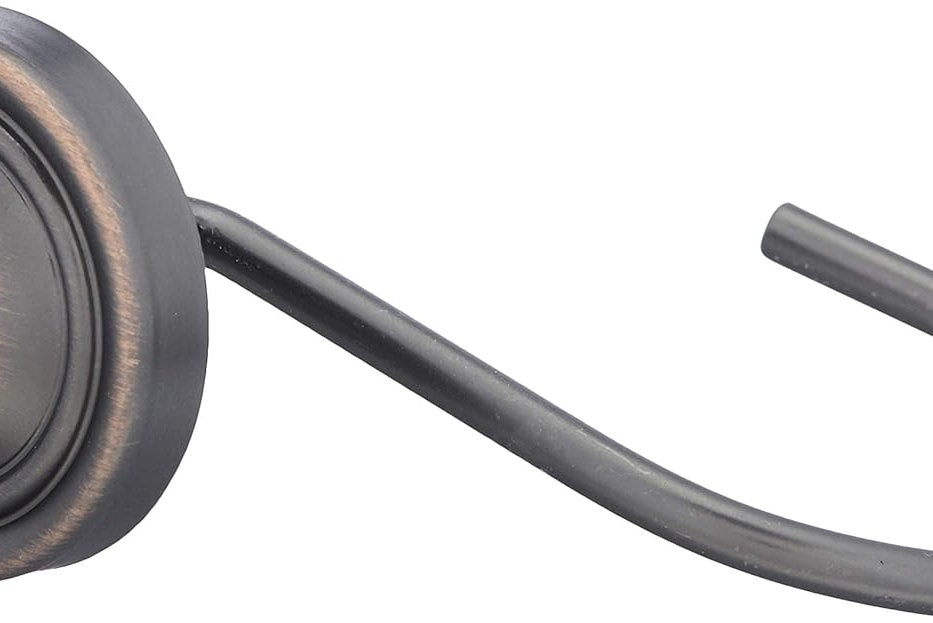 Carlige pentru perdele de dus, Amazon Basics, bronz antichizat, set de 12