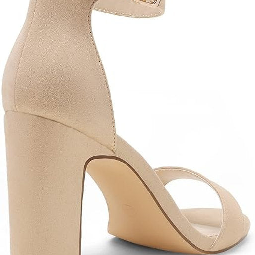 Sandale de damă cu toc, Dream Pairs, Maro, 40