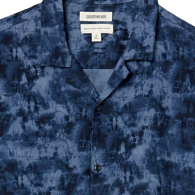 Cămășă hawaiiană cu mânecă scurtă pentru bărbați Goodthreads, S