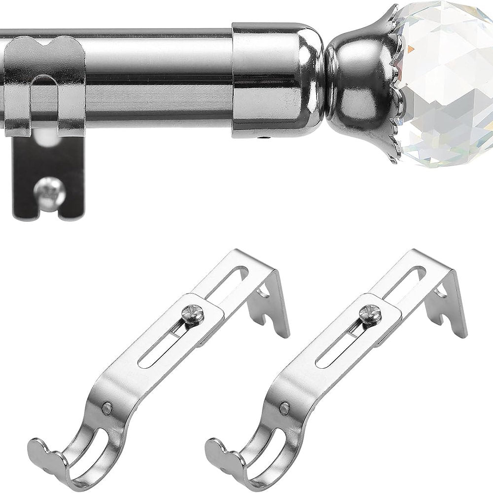 Galerie, bara perdea, 76-210cm, 2.5cm, otel, argintiu