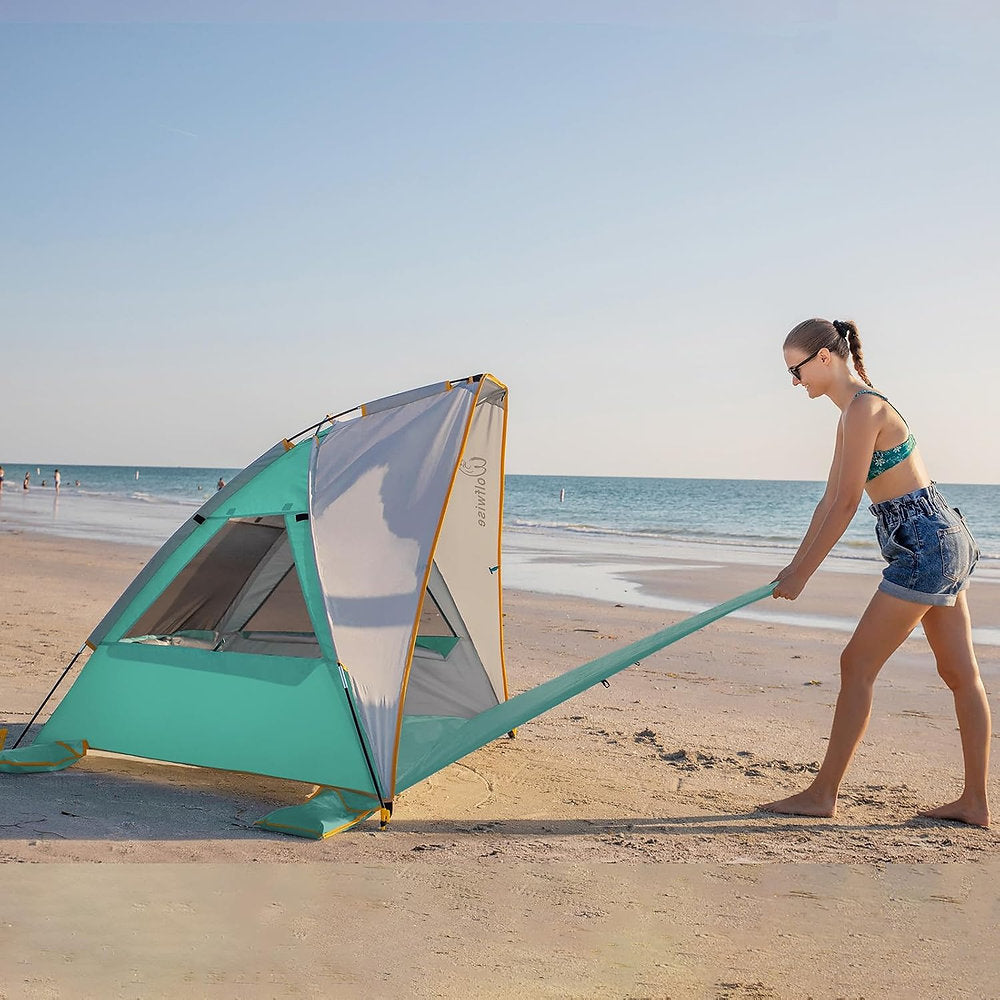 Cort plaja semi-deschis, Wolfwise, UPF 50+, 2-3persoane