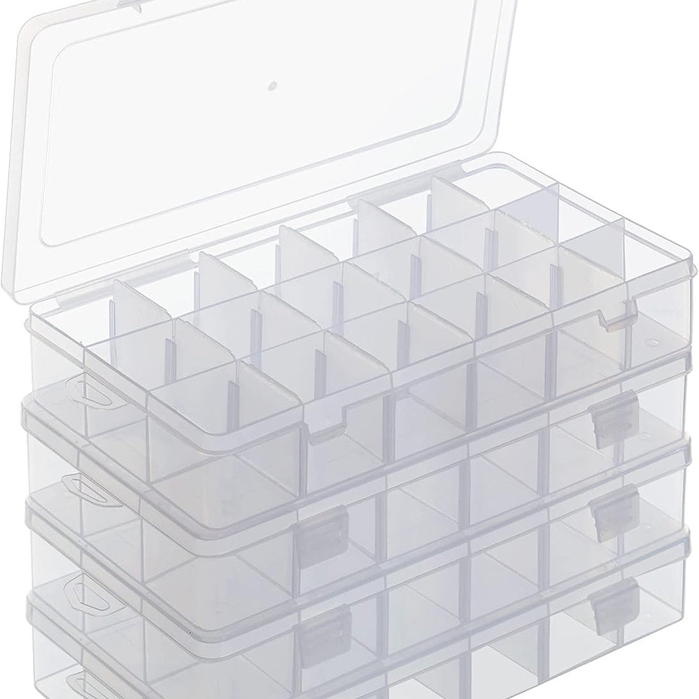 Cutie plastic sortare, Belle Vous, 11 x 24 x 4cm, 18 comartimente, universala