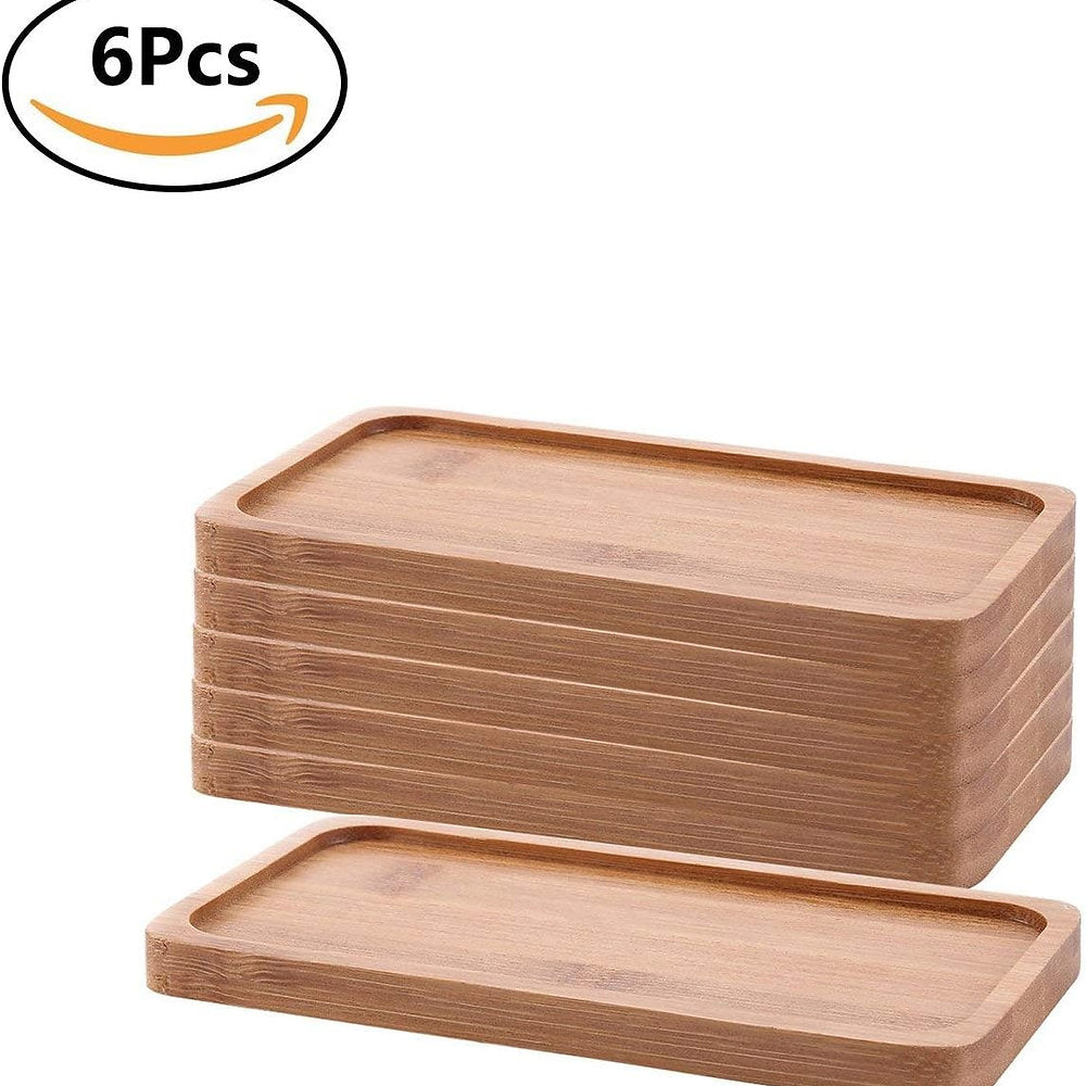 Tavă dreptunghiulară din bambus Set de 6, T4U