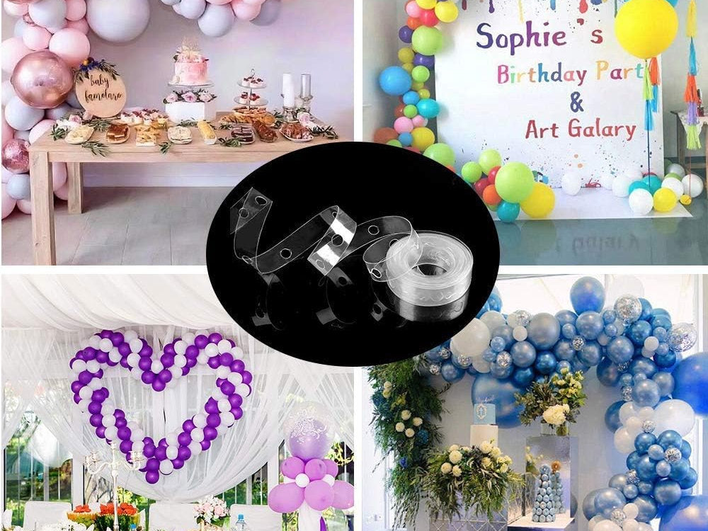 Ghirlandă de baloane Gxhong pachet de 12 bandă de bandă pentru balon de 6 role,