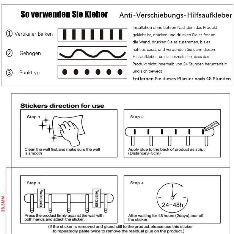 Agatatoare, Carlige cuier, set de 4