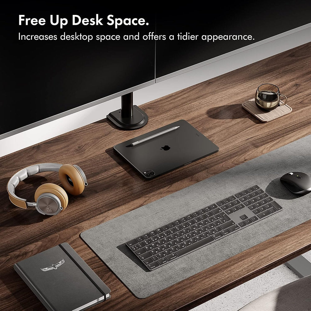 Suport monitor pentru doua monitoare, regrabil, VonHaus, 13"-32"