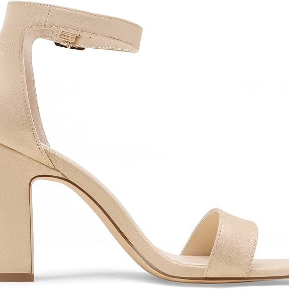 Sandale de damă cu toc, Dream Pairs, Maro, 40