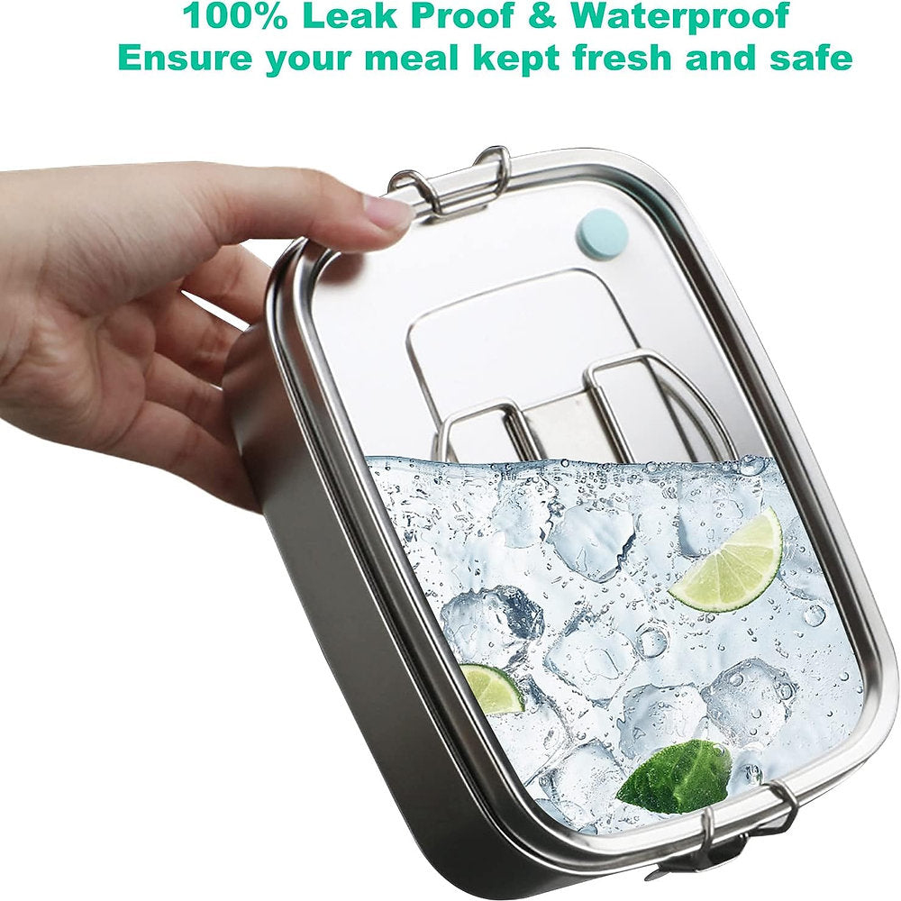 Cutie pranz, camping picnic, compartimentata, 1.1 litri inox premium