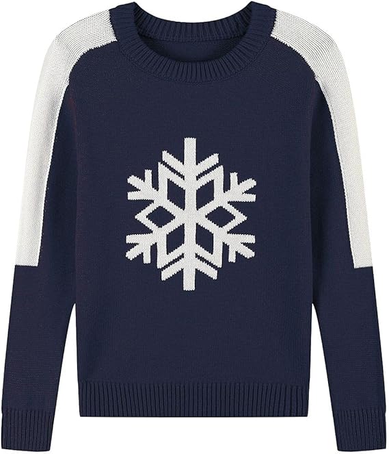 Pulover, Austingiaca, bluza copii bumbac, fulg de nea, 6 ani