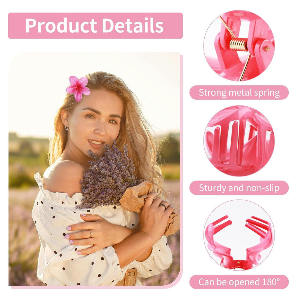 Agrafe, Cleme de par, Fineasy, plastic, diferite culori, cadou, set de 8