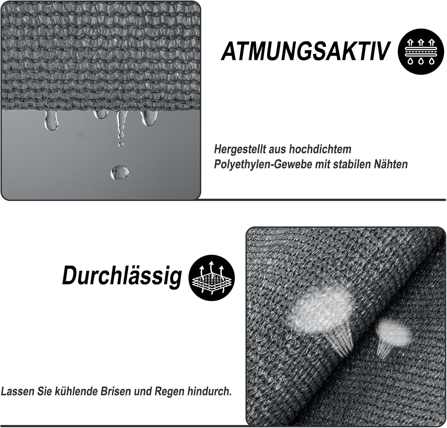 Copertina Sunny Guard, prelata, protectie solara Premium 2x4 m, antracit