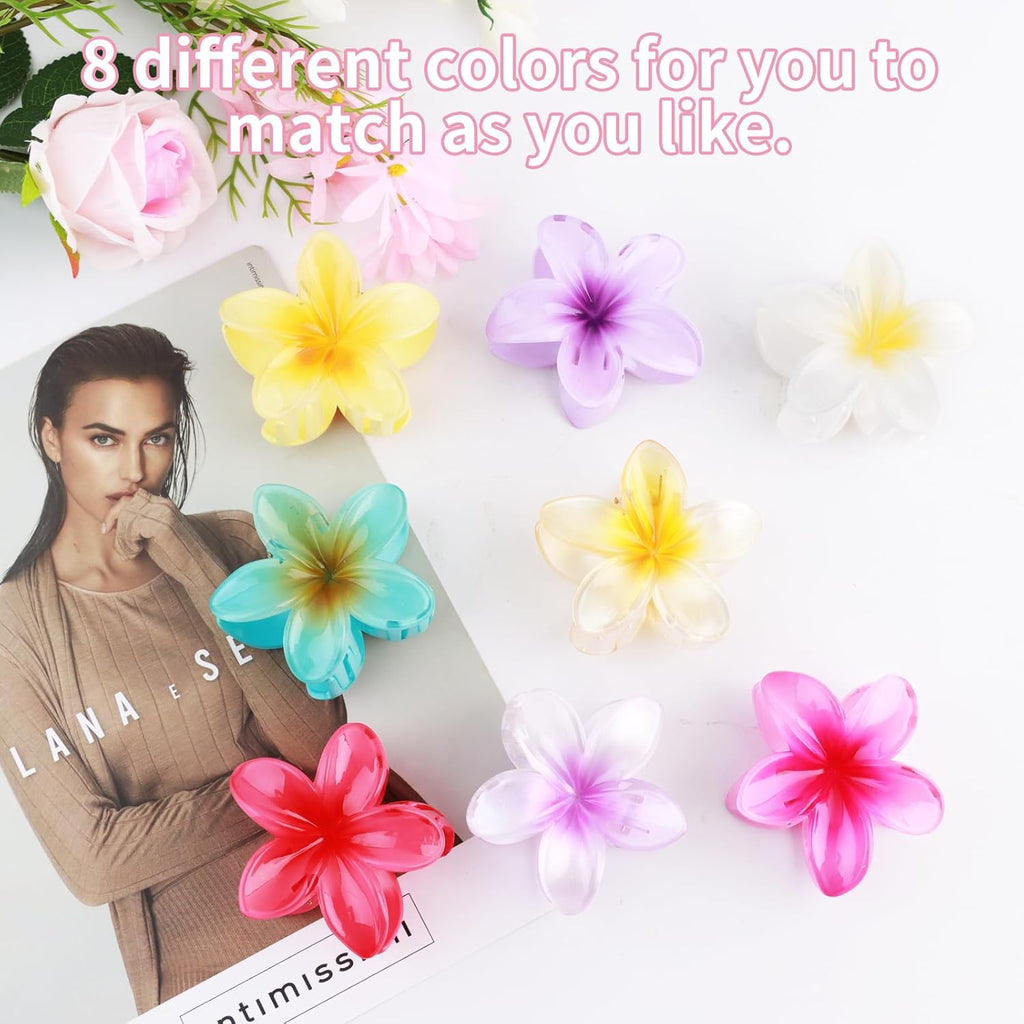 Agrafe, Cleme de par, Fineasy, plastic, diferite culori, cadou, set de 8