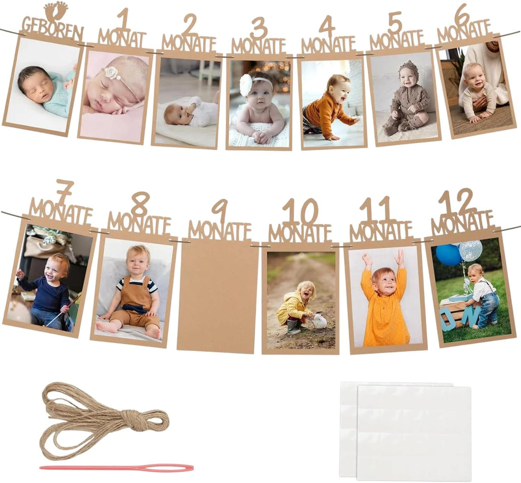 Ghirland? foto, aniversare bebelu?i  0-12 luni decora?iune foto