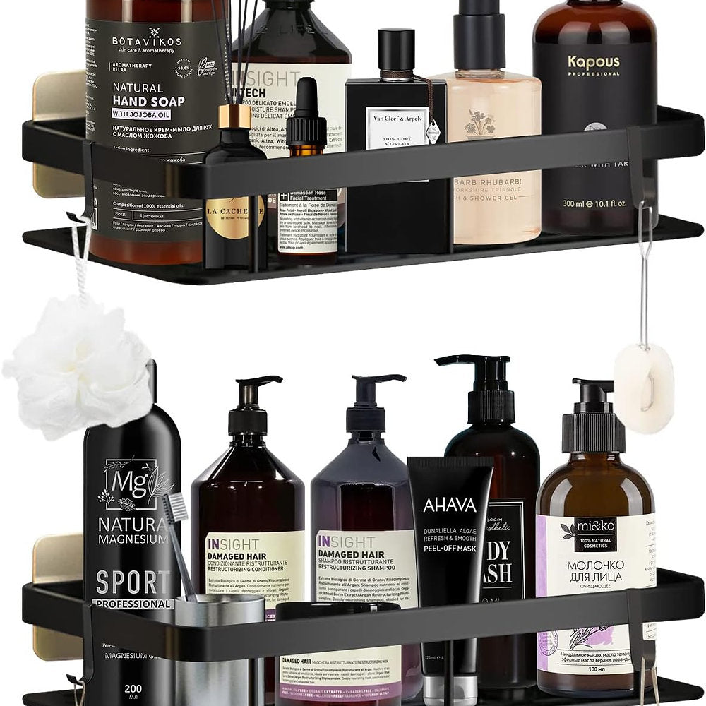 Raft, organizator baie / bucatarie cu agatatoare, set de 2 buc