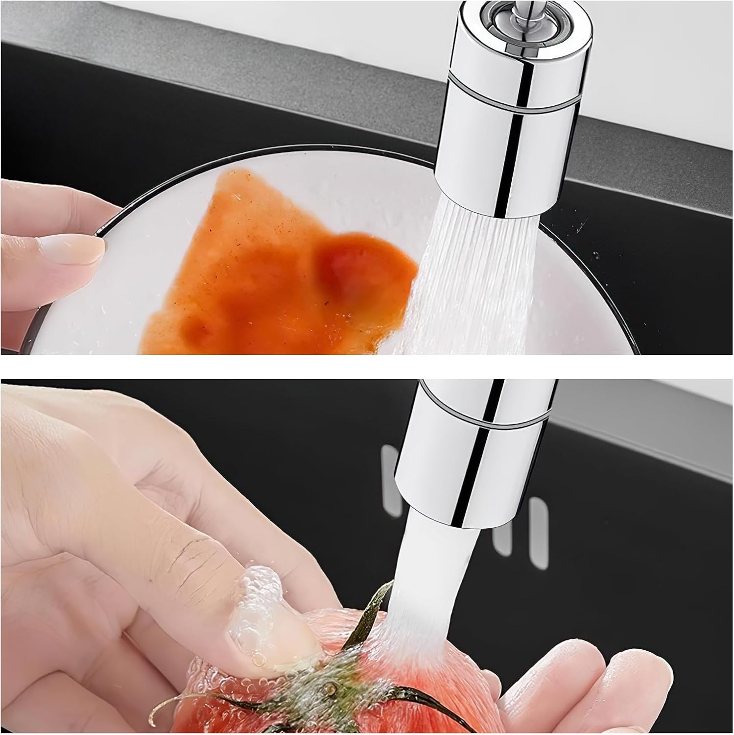 Atasament robinet, Generisch, extensie reglabila 360°, doua moduri