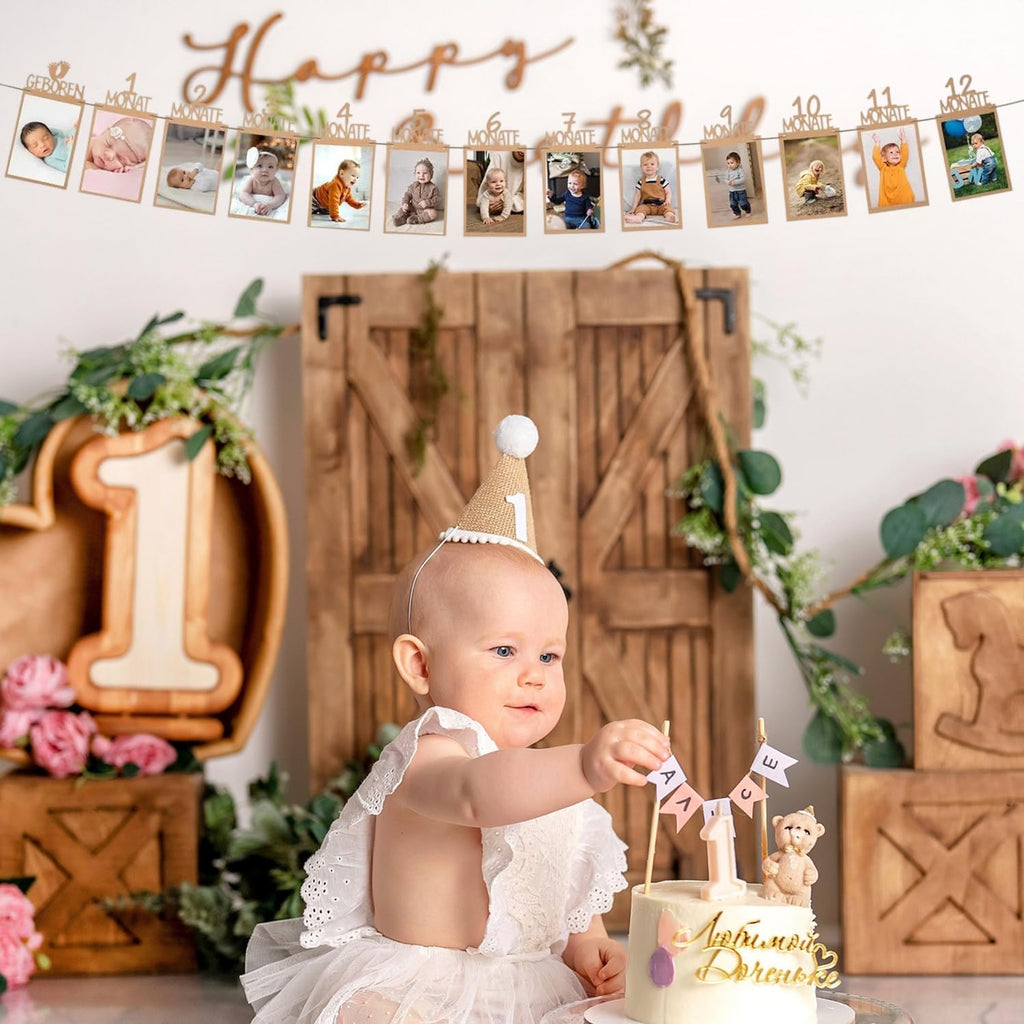 Ghirland? foto, aniversare bebelu?i  0-12 luni decora?iune foto