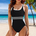 Dres baie femei, costum de baie intreg, negru, S