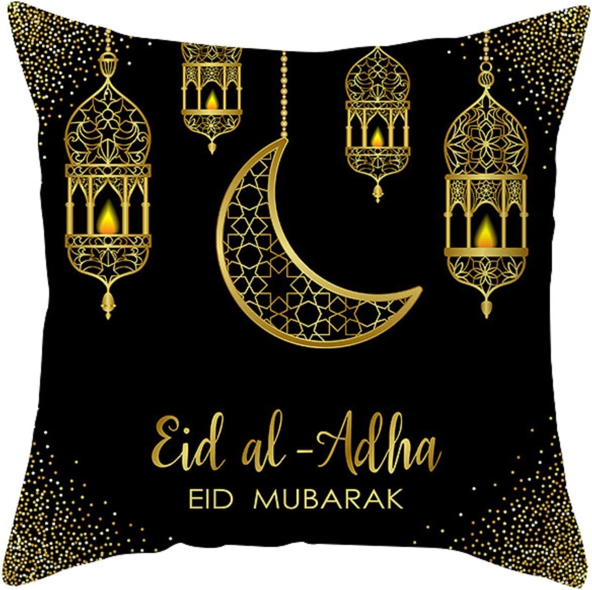 Set de 4, Huse decorative pentru perne Ramadan, fata perna, 45x45 cm