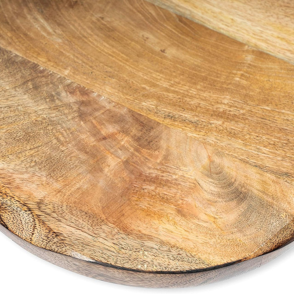 Tabla servire, placa lemn pizza, 40x28x2.5cm