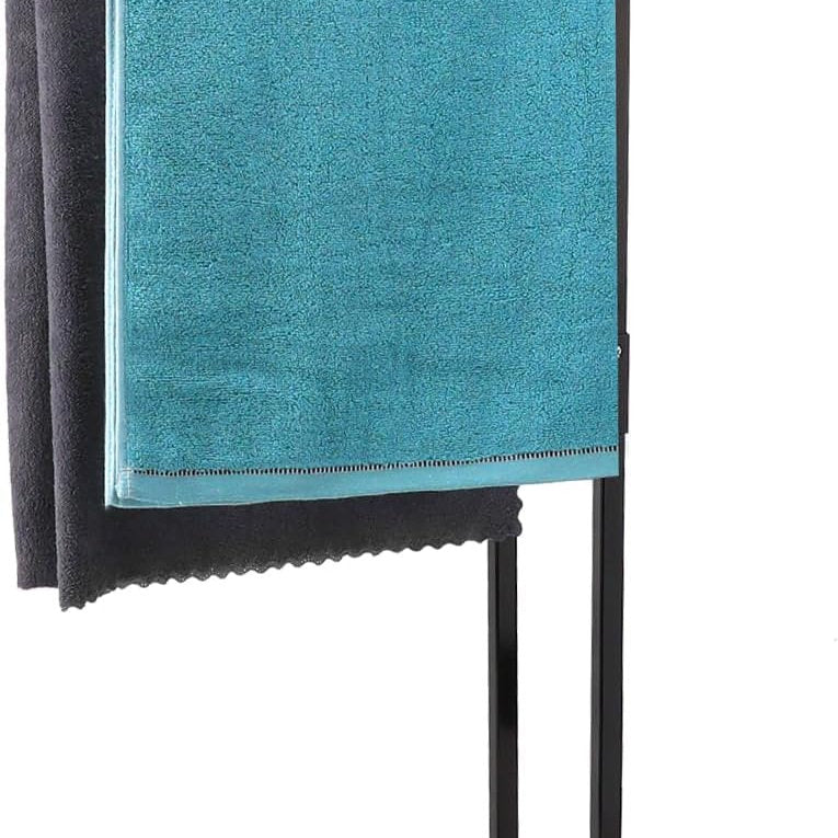 Suport prosoape pe stand, 81cm, negru