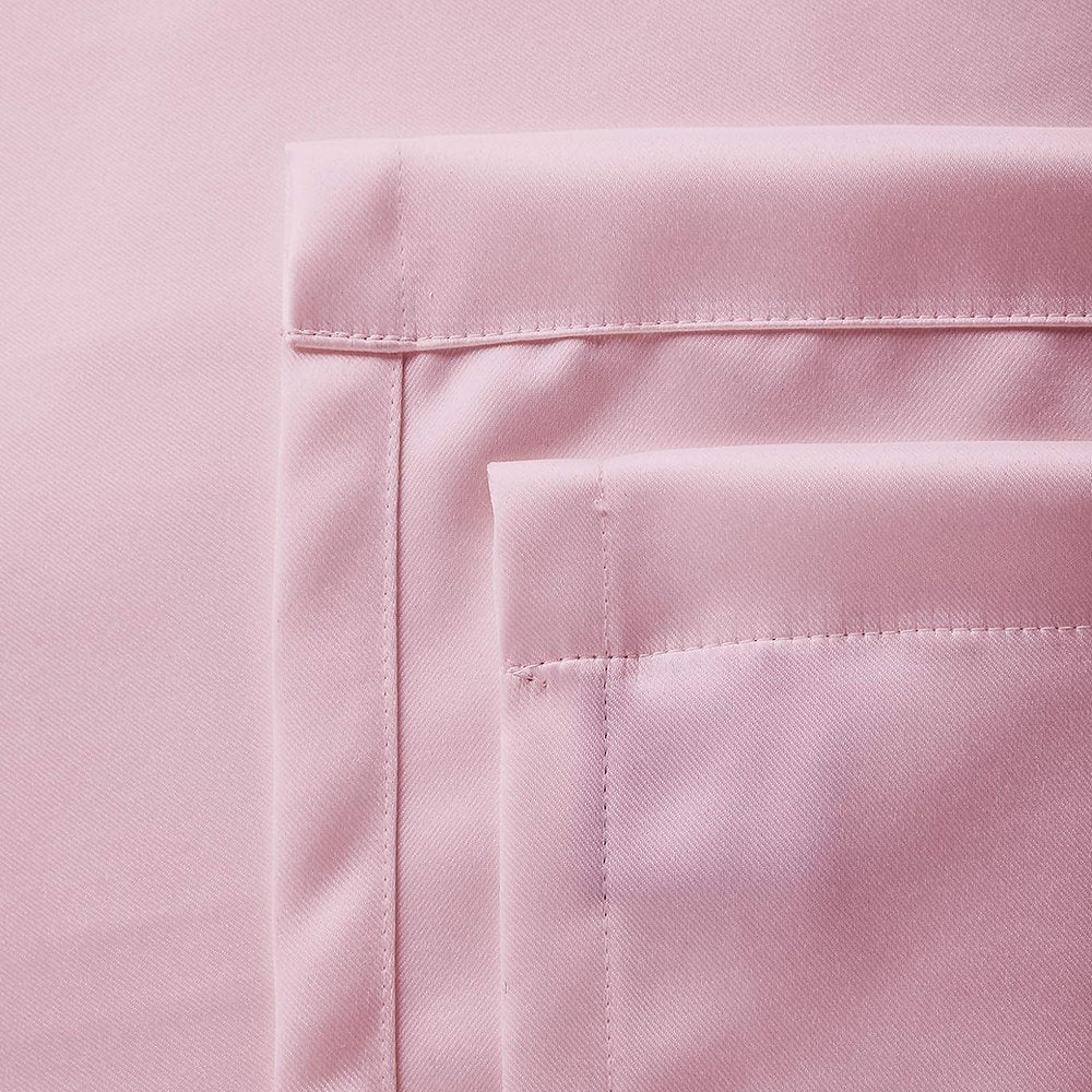 Set Draperii Encasa 111x182cm plus 2x fata perna, roz