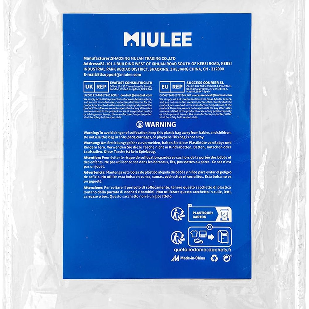 Perdele bandă voal, Miulee, 4 optiuni fixare, set 2 , 132 x 175,225,245cm, alb