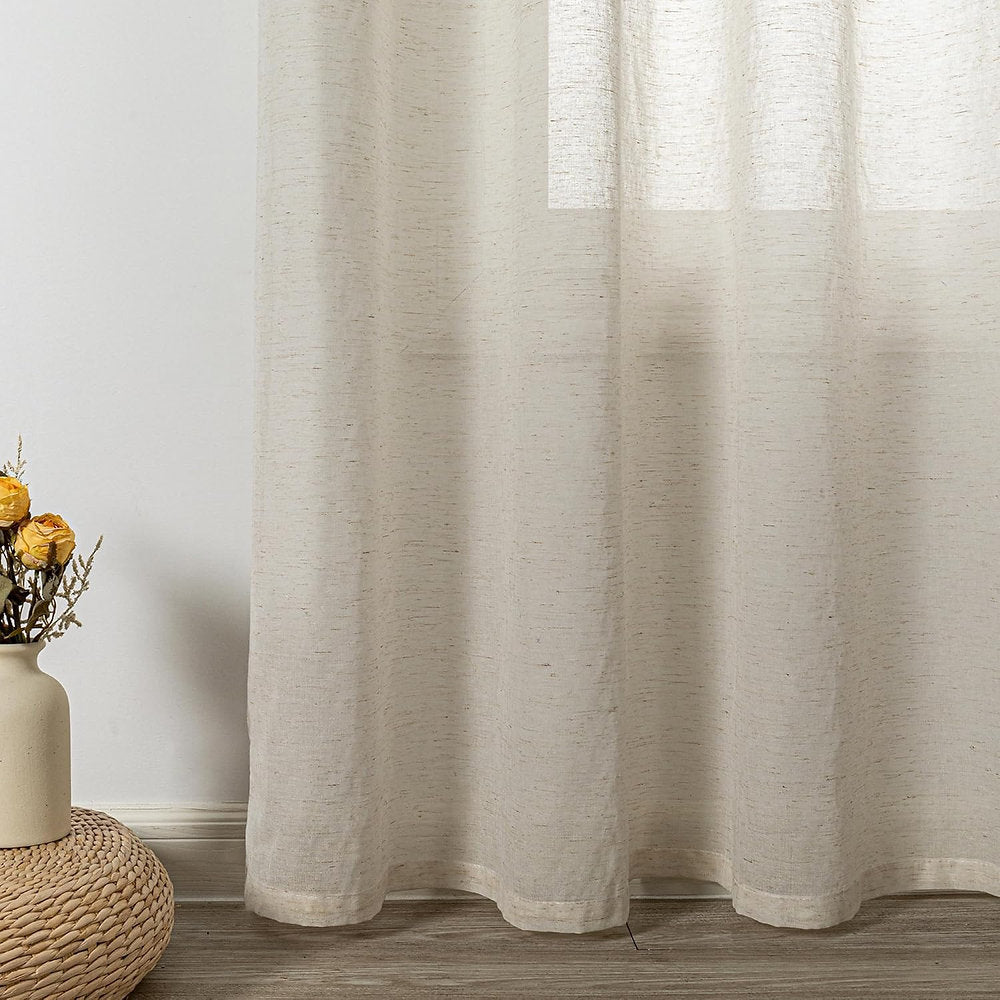 Perdele Mysky Home cu ochiuri semitransparentă, 140 x 260cm, maro