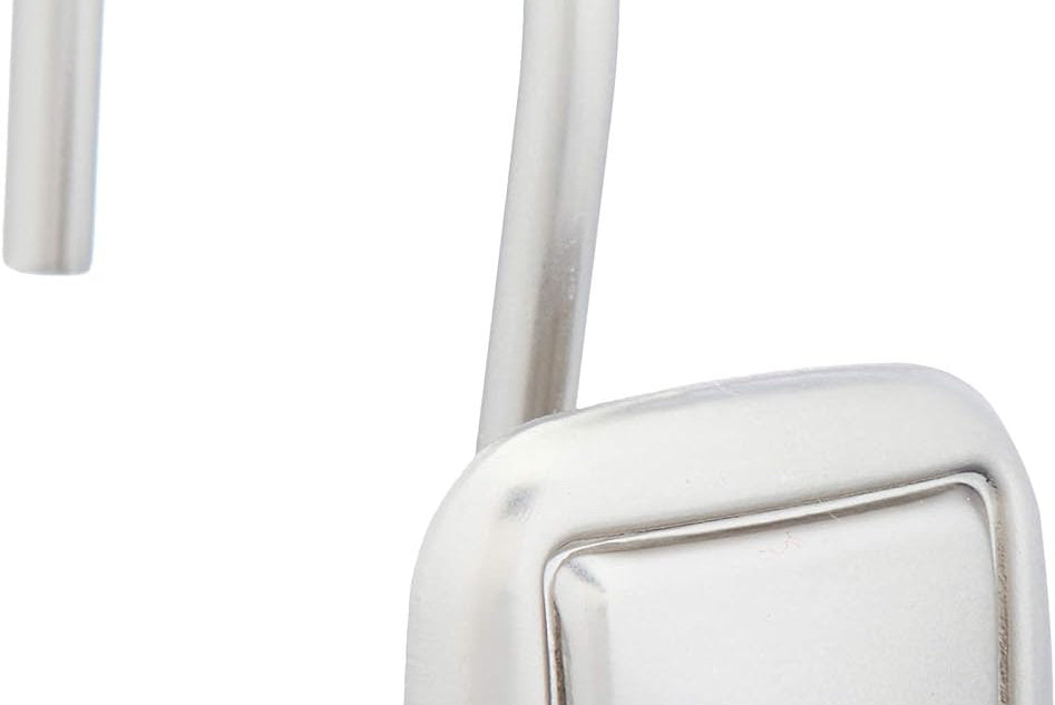 Cârlige pentru perdele de duș, nichel, set de 12