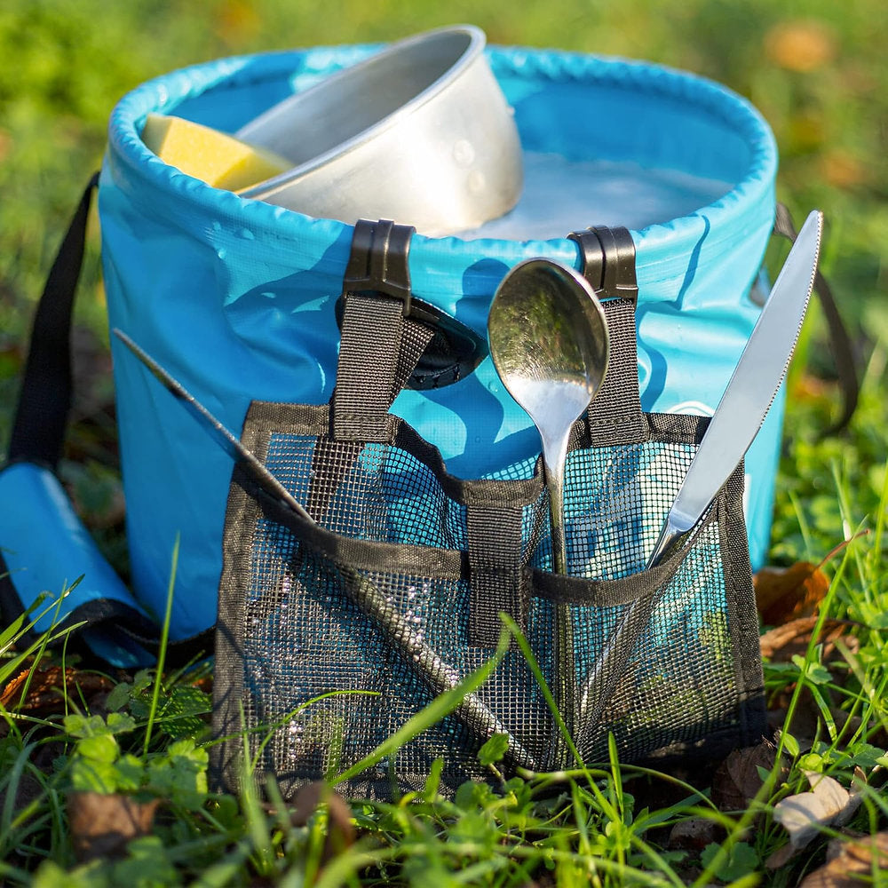 găleată pliabilă ICEBERK cu capac și geantă din plasă 11 l