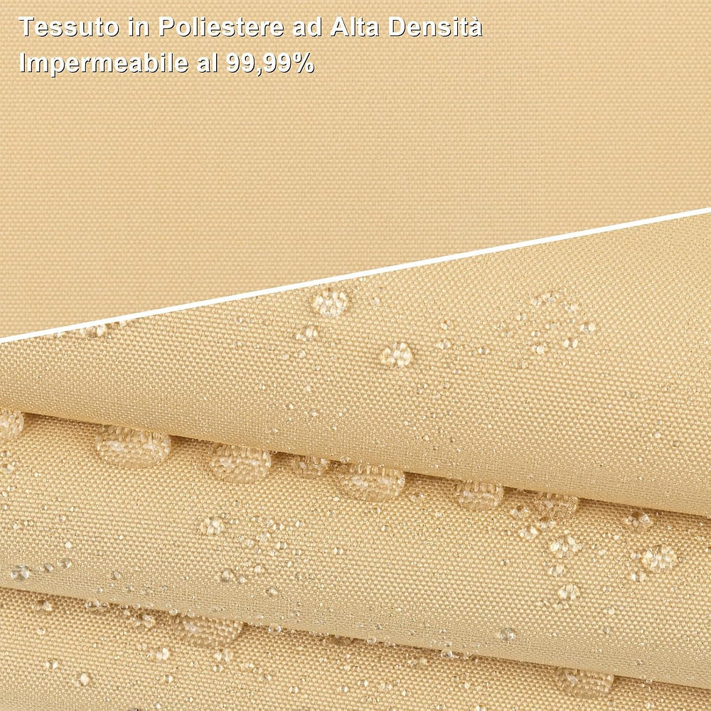 Copertina Axt Shade, prelata, protectie solara Premium 5x6 m, nisip