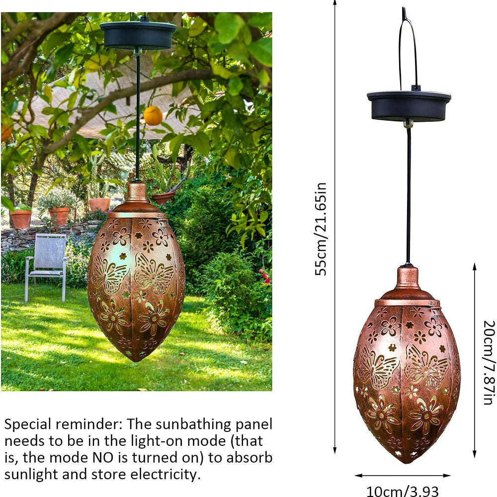 Lampa solara decorativa, rezistenta la apa, ip44, maro