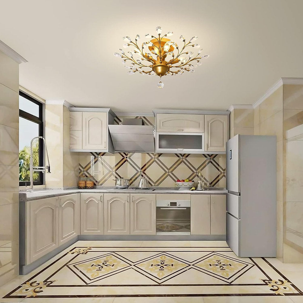 Candelabru modern, Ganeed K9, lustra cristale