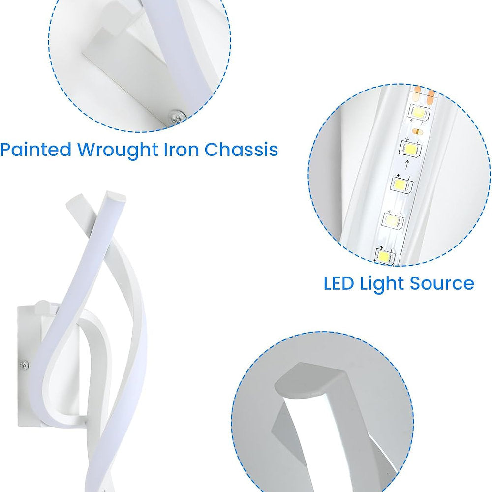 Aplica LED 22W, 6500k, lumina alba rece, 29x10cm