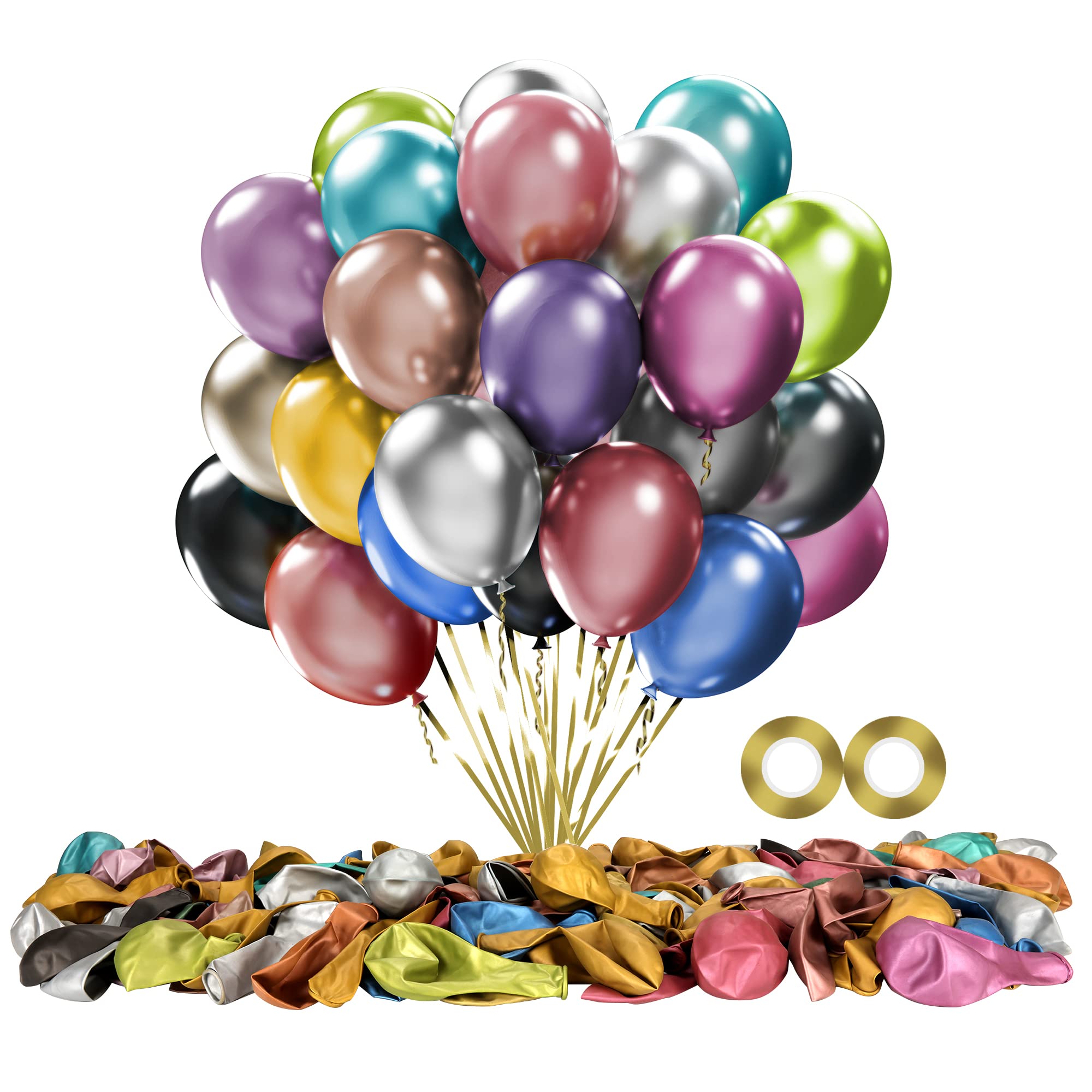 Set de 120 baloane albastre, 30cm