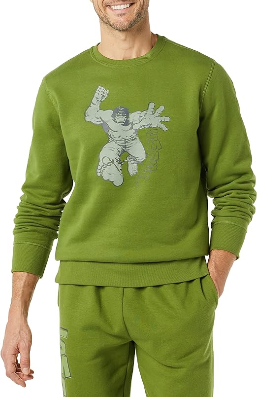 Bluza barbati baieti, Marvel Hulk, verde, marimea M