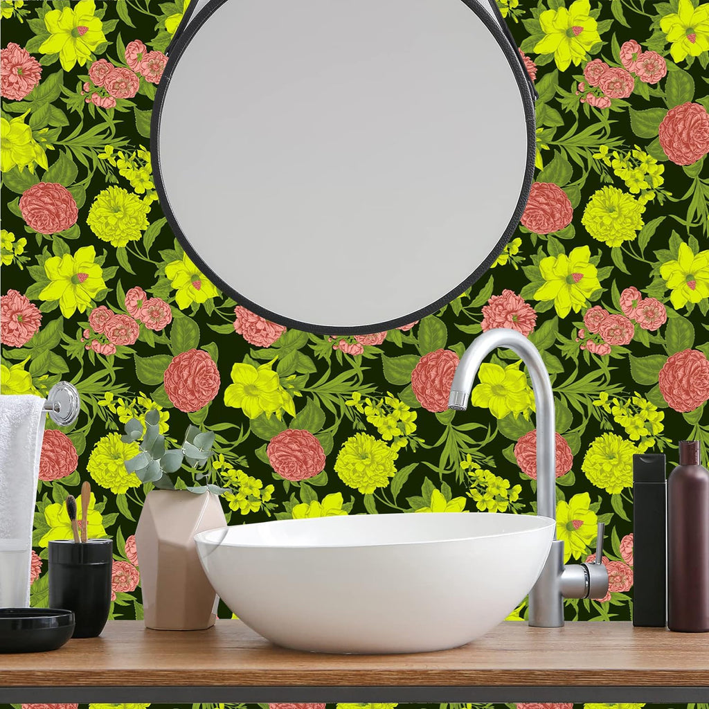 Tapet autoadeziv, Paahryi, 40cm x 6m, flori, multicolor