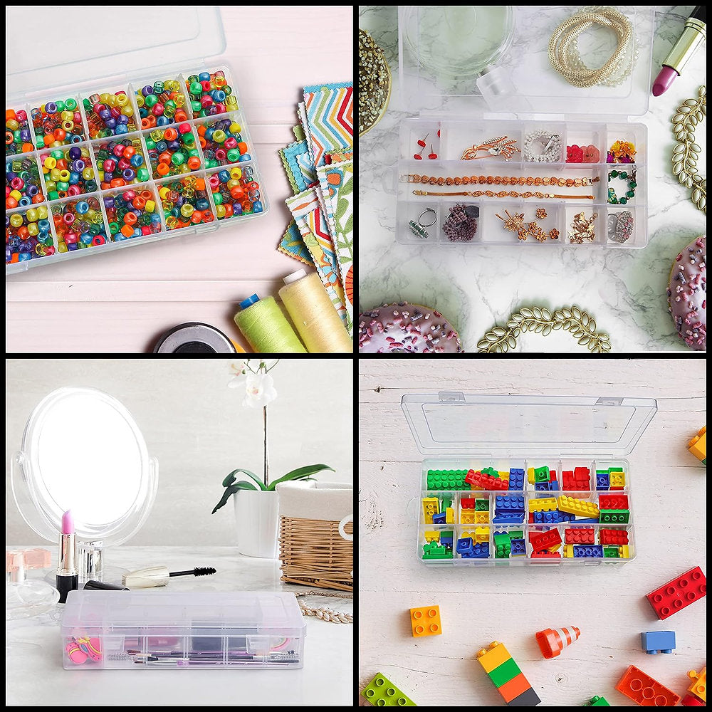 Cutie plastic sortare, Belle Vous, 11 x 24 x 4cm, 18 comartimente, universala