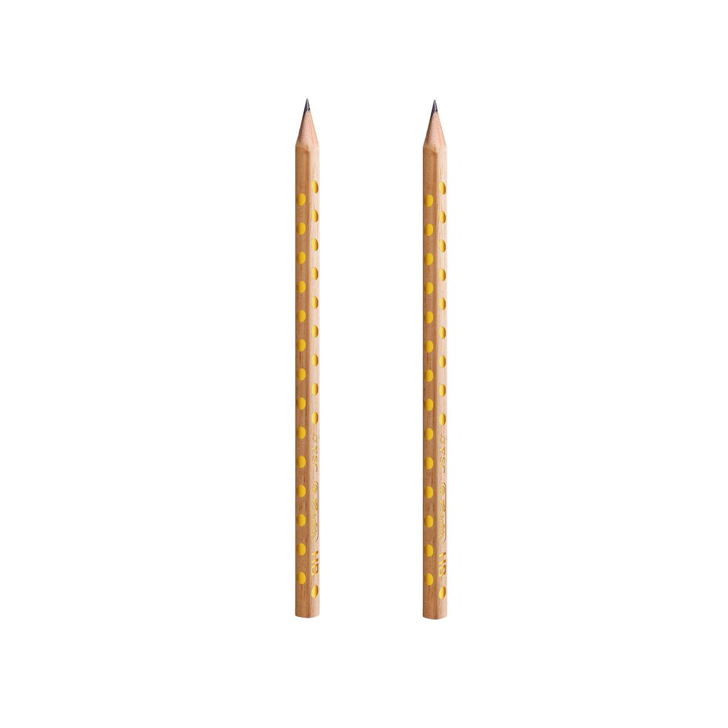 Set Creion grafit Herlitz Pure Glam, mina HB, sectiune triunghiulara, blister, 2