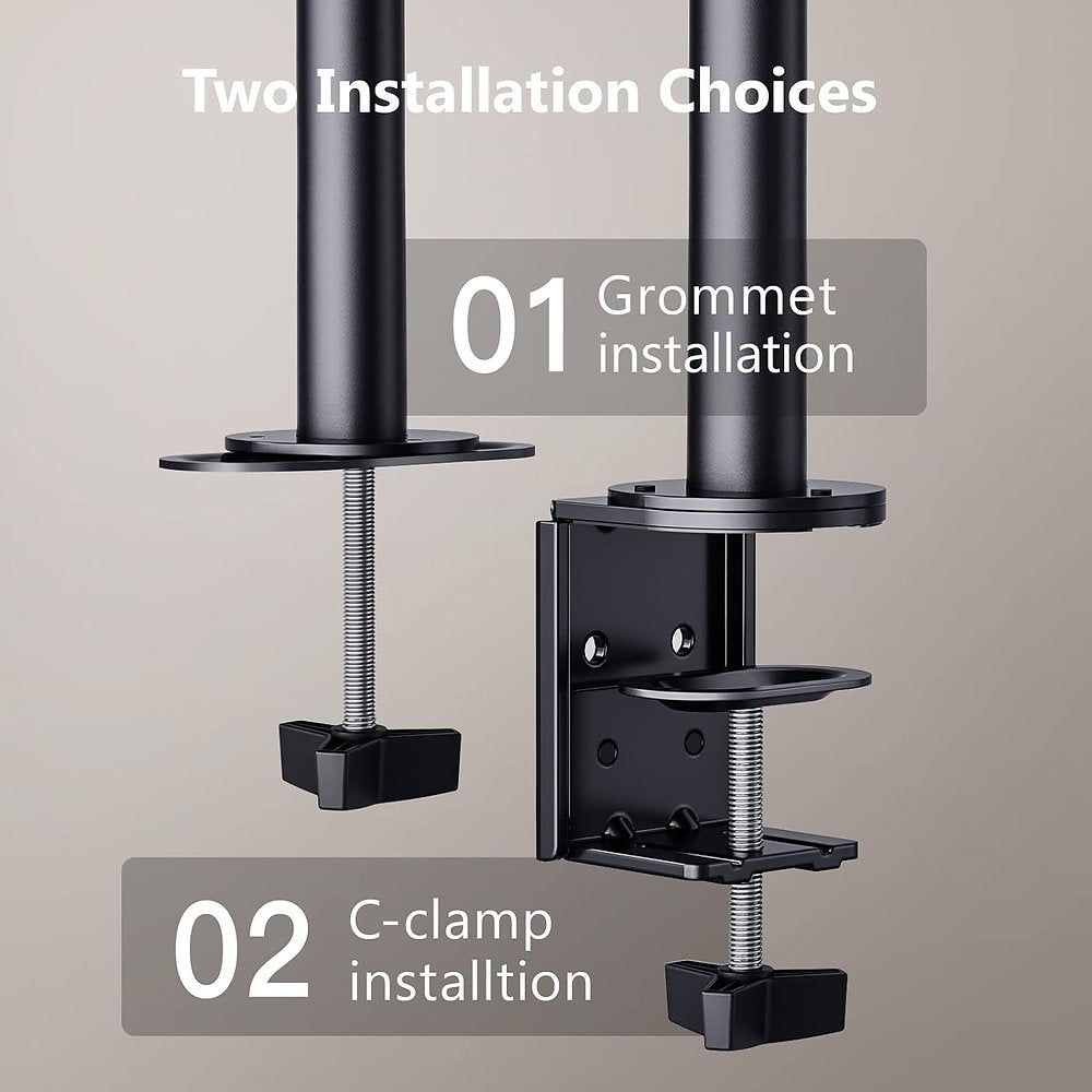 Suport doua monitoare, ErGear, 13-32", reglabil, inclinare