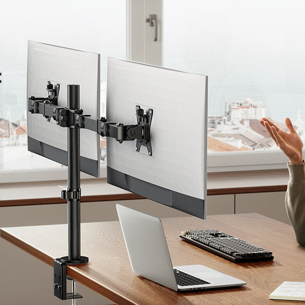Suport doua monitoare, ErGear, 13-32", reglabil, inclinare