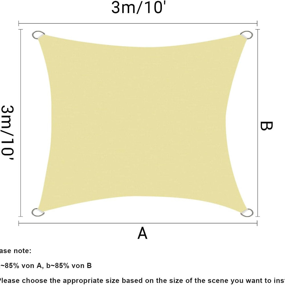 Copertina, prelata Homper, protectie solara Premium 3x3 m, crem