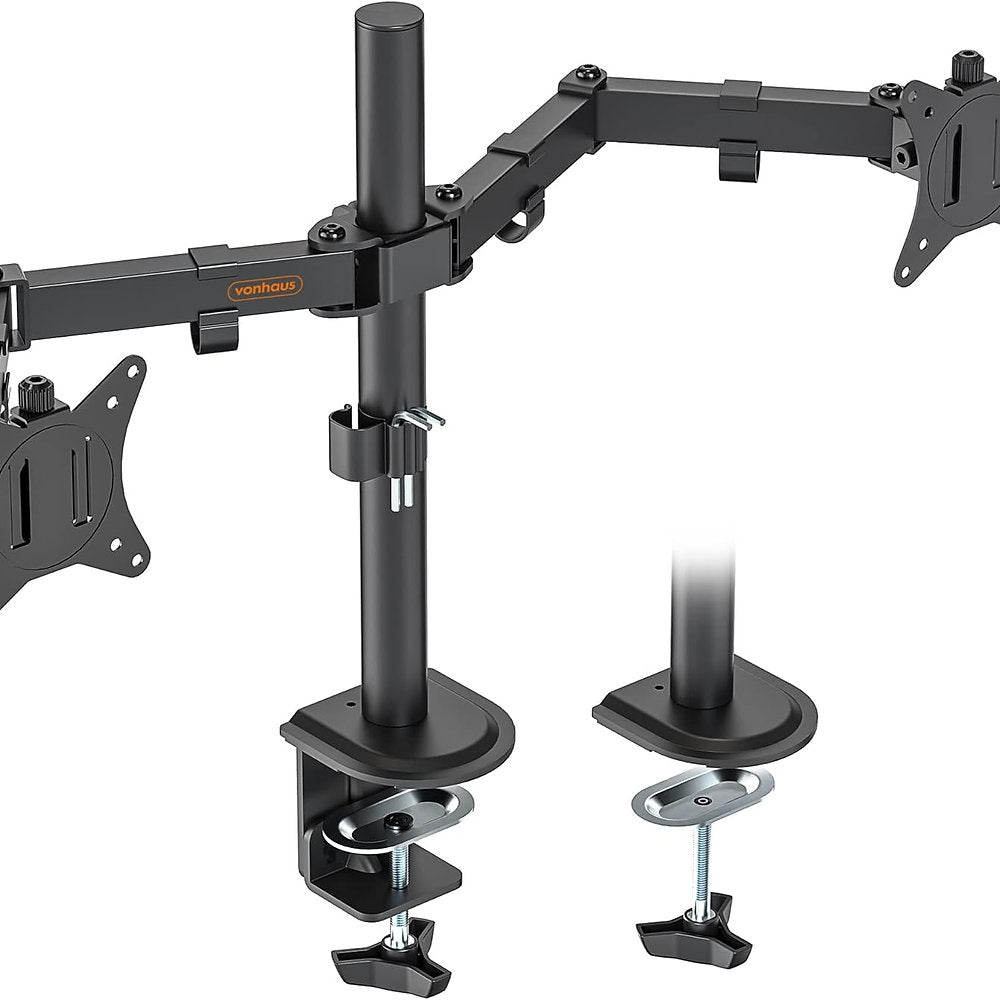 Suport monitor pentru doua monitoare, regrabil, VonHaus, 13"-32"
