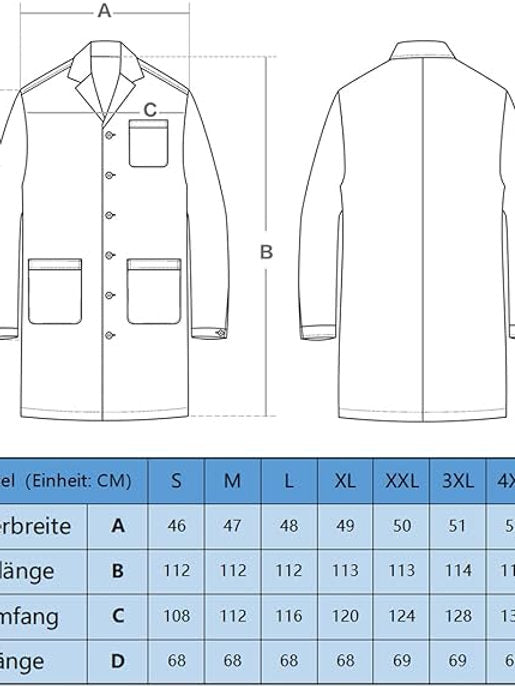 Halat medical 100% bumbac, 3XL