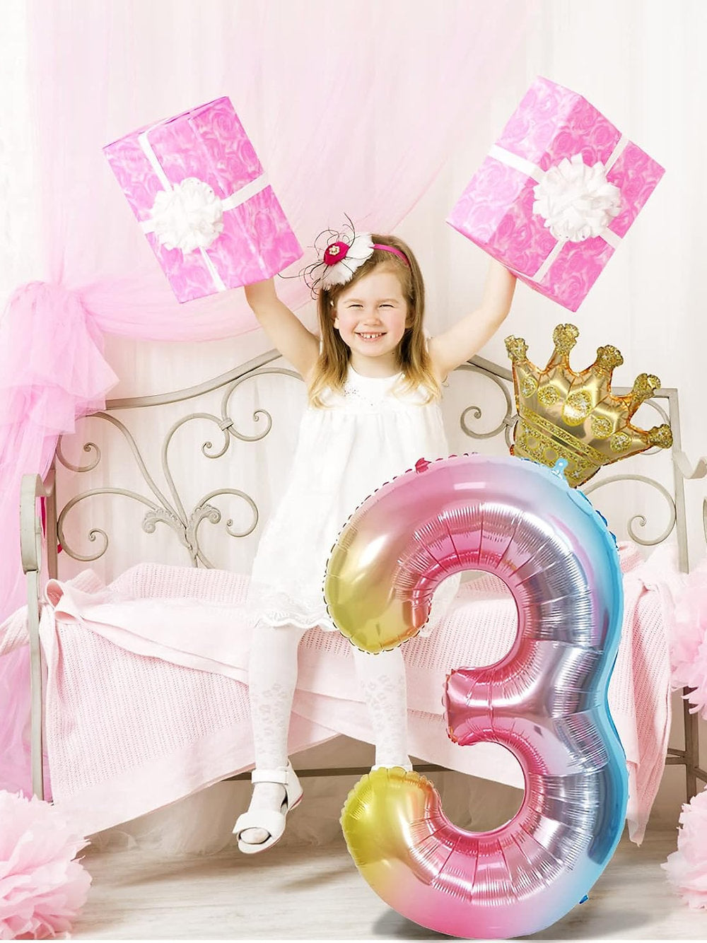 Baloane pentru diferite ocazii numere 0,3,4,5&7, 101cm