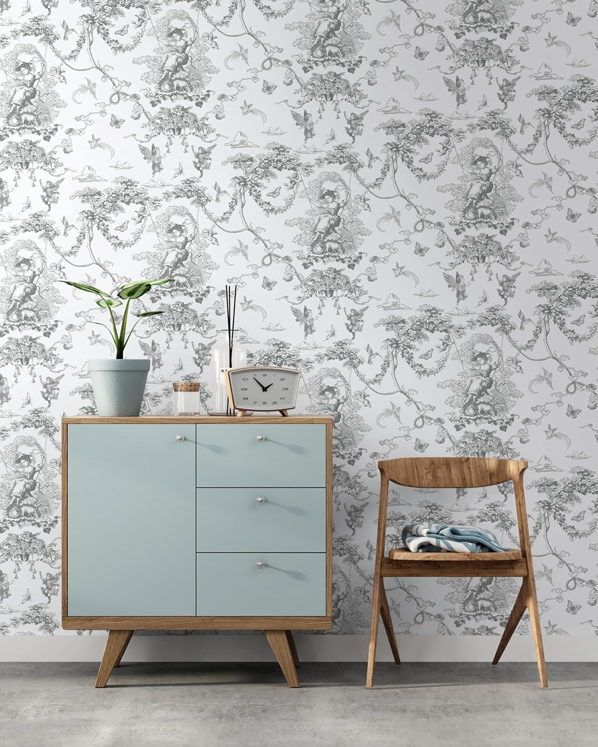 Tapet autoadeziv, Timeet, cupidon natura,gri, 44 x 300cm