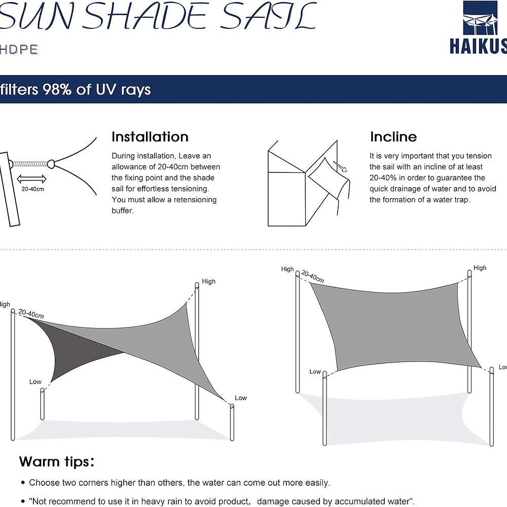 Copertina HAIKUS Premium 3x4 m, alb