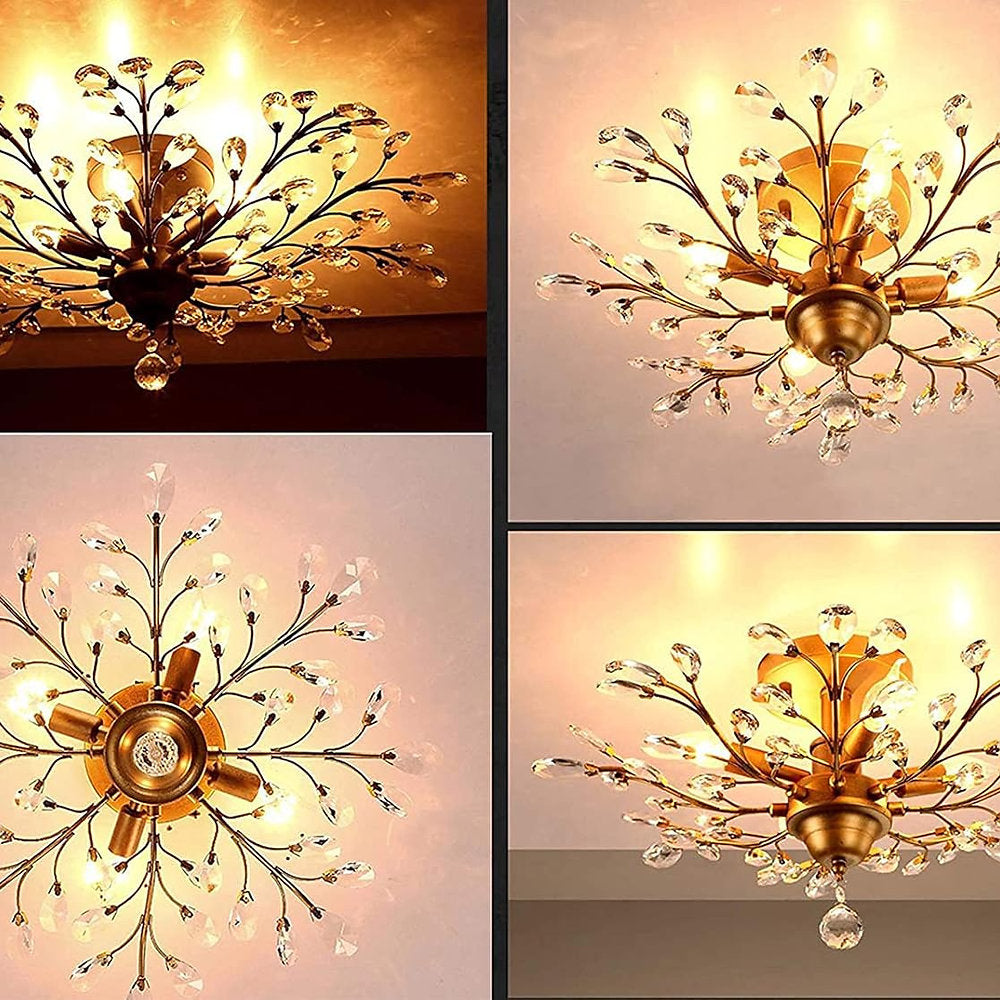 Candelabru modern, Ganeed K9, lustra cristale