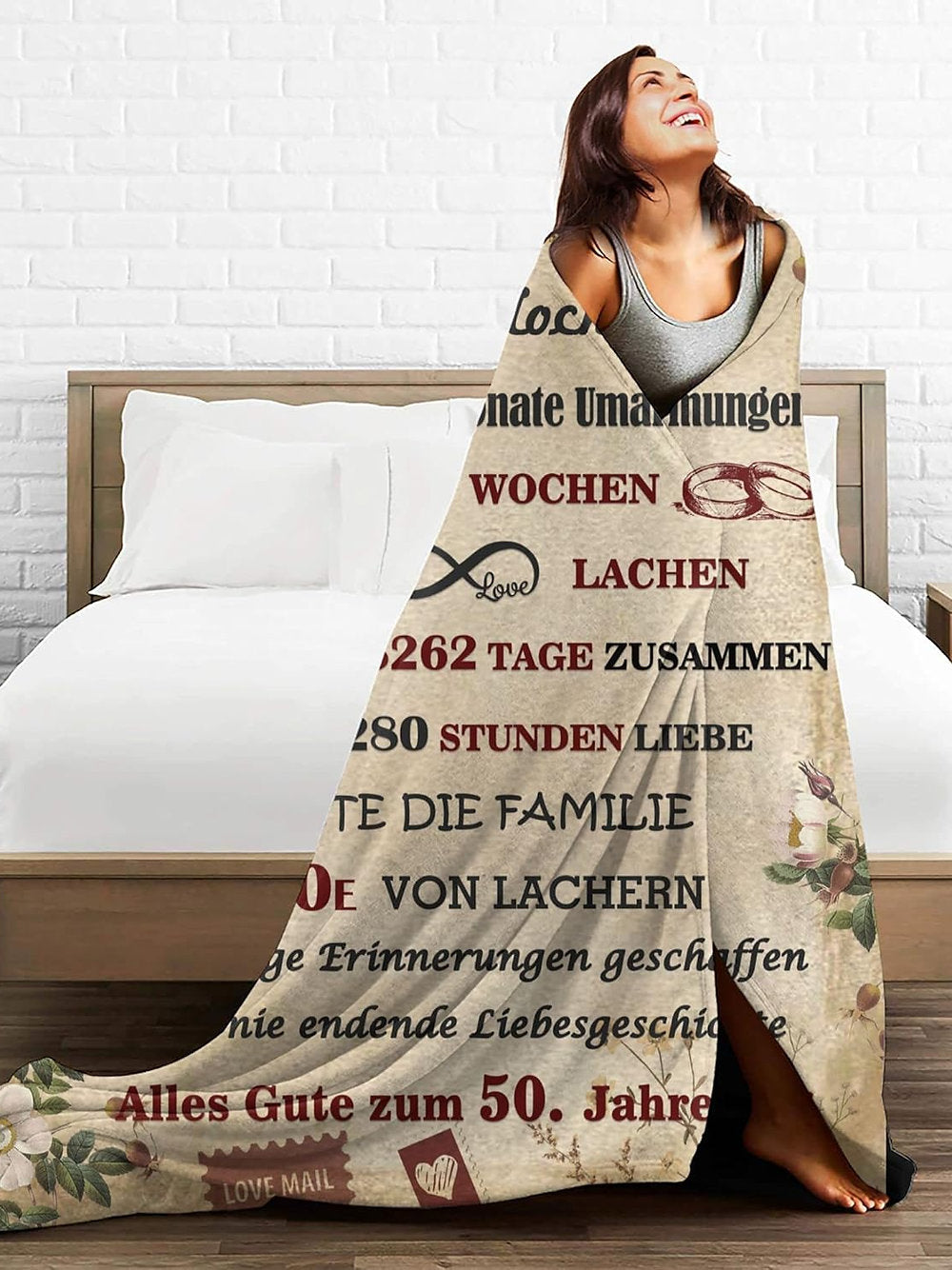 Patura pufoasa, cadou aniversare nunta de aur, 50 ani