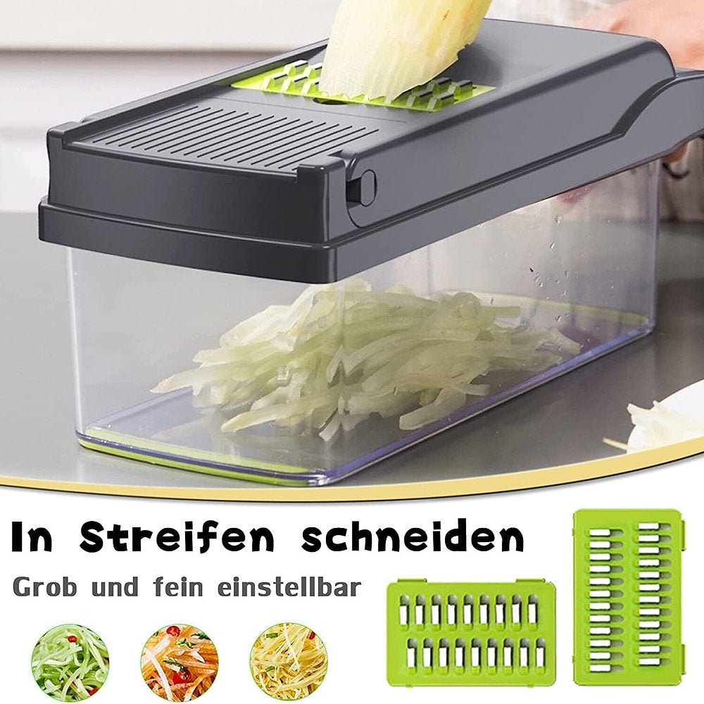 Feliator, taietor fructe, vegetale, OLIYA, 12in1, multifunctional