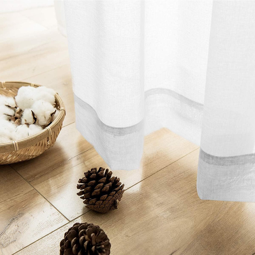 Perdele albe, topick, 213x140cm